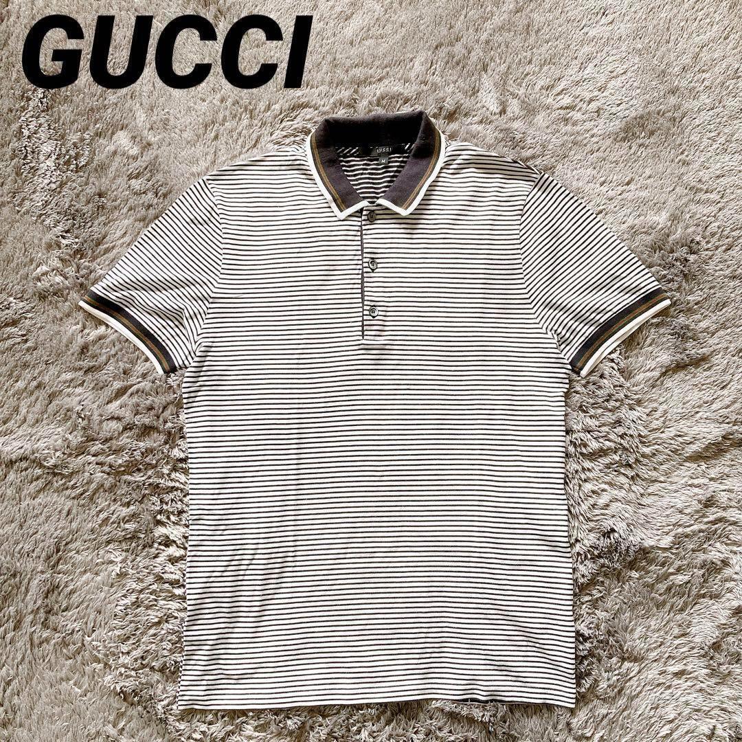 GUCCI Mens M Polo Shirt Sherry Line Border Used Condition | eBay GUCCI Mens M Polo Shirt Sherry Line Border Used Condition | eBay