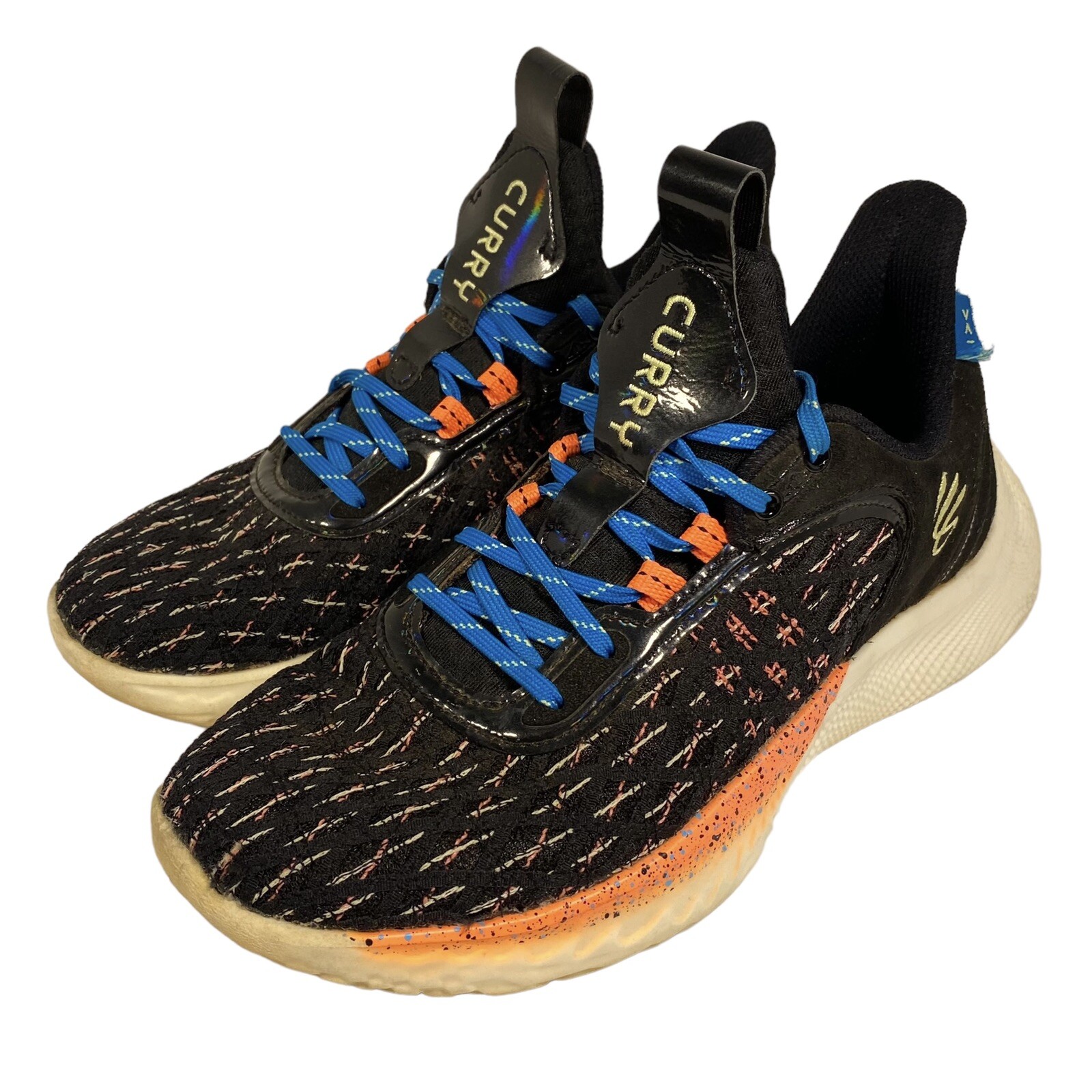 Under Armour Curry Flow Light Show Black Glow In Dark Sneakers