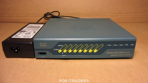 Cisco ASA5505 V13 Firewall 8-Port 10/100Mb Adaptive Security Appliance INCL PSU