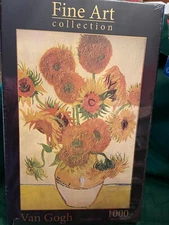 Fine Art Collection Vincent Van Gogh Sunflowers Puzzle 1000 Pcs 29.5"x19.65" NEW
