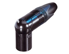 NEUTRIK NC4FRX-B Pack of 4,4 pole right angle female cable connector,black metal