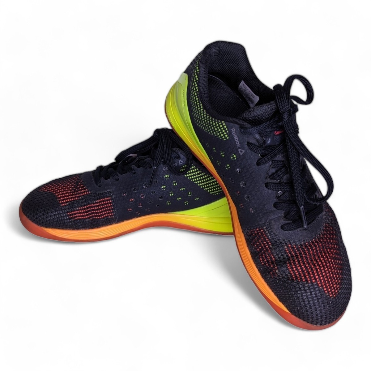 Reebok CrossFit Nano 7 Mens Size 10 Black Orange Green Running Shoes Sneakers Reebok CrossFit Nano Sneakers for Men | eBay main image 4