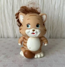 Vintage 1994 Lanard Glo-Pals Cubby Curls Tiger Light Up Squeeze Works Toy