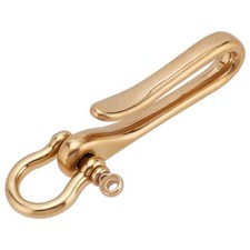 U Shape Key Hook Belt Keyring Pocket Clip Car Keychain for Wallet Purse