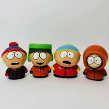 Vintage South Park 1997 Comedy Central Stan Kyle Cartman Kenny 4 Piggy Bank Set