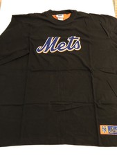 New York Mets 2XL Lee Sport Black Tackle Twill T-Shirt