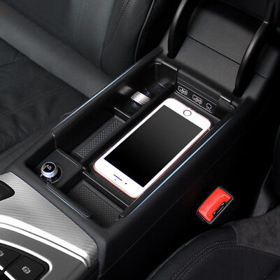 Vehicle  Storage Box Cellphone Holder Car Interior Accessory Organizer Black Top