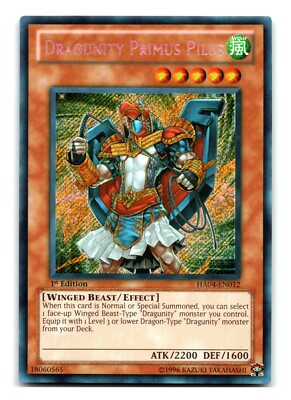 Dragunity Primus Pilus HA04-EN012 1st Edition Secret Rare