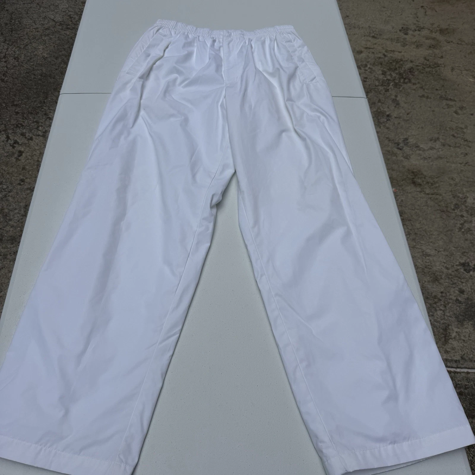 Vintage Polo Ralph Lauren Men’s L White Track Pants Windbreaker 90s Rare