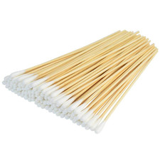 500 Pcs Cotton Swabs, 6 Inches Long Wooden Handle Cleaning Sticks