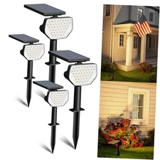  Halloween Outdoor Solar Spot Lights Outdoor IP65 Waterproof for 4 Warm White