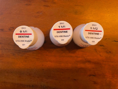 VITA VMK Master Dentine Porcelain Powder Dental Shade 0 and 1