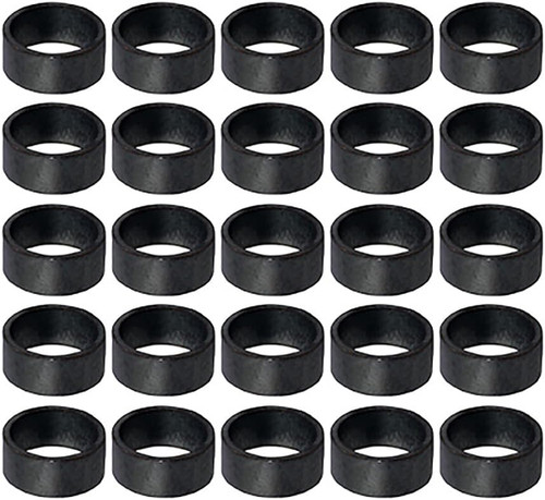 FQDS0038-25 PEX Tubing Crimp Rings Copper Pipe Fitting; 3/8''; Black; (25 Pack)