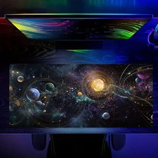 40 90cm1pc Large Galaxy Space-Themed Mouse Pad with Solar System  Universe Desi