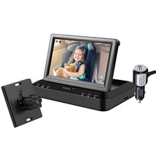 Iposter 4.3 Inch Car Baby Monitor with Mirror Rear View Camera HD LCD Screen for