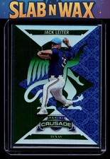 2025 Panini Crusade Jack Leiter #68 Texas Rangers Crusade Green #/249 SN