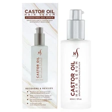 HerStyler Castor Oil Hair Serum for Hair Growth - Hair Shine Serum with Vitamin