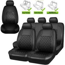 For Honda Luxurious Leather Car Seat Covers Full Set Front Rear 5-seat Cushion