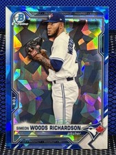 2021 Bowman Chrome SIMEON WOODS RICHARDSON Toronto Blue Jays Sapphire Refractor