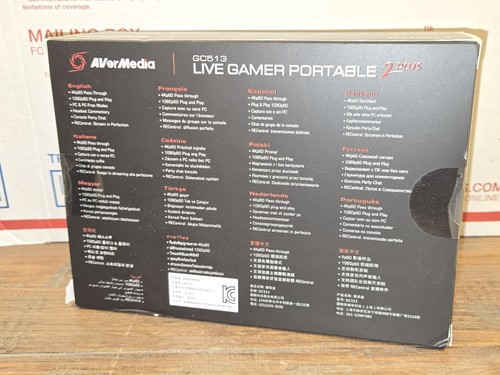 AVerMedia Live Gamer Portable 2 Plus (GC513) - 4K Pass-Through, Full HD 1080p60 - Photo 2/3