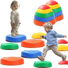 makarci Balance stepping stones for kids 10pc, non-slip toddlers sensory toys...