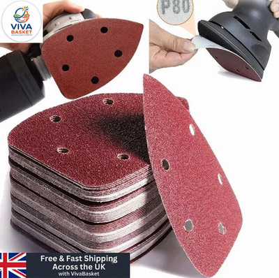 40x gemischte Maus Schleifblätter für Black und Decker Palm Sander Pads Schleifpapier