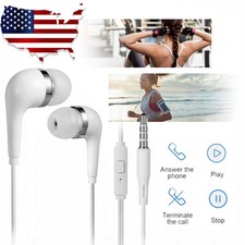 1 100 X Lot Bulk Wholesale White 3.5MM Headphones Earbuds Earphones for Samsung