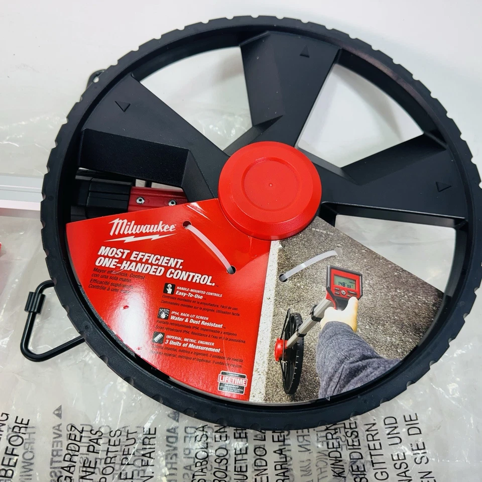 Milwaukee 48-22-5112 12" Digital Measuring Wheel w/ IP54 Backlit Screen - Image 3 of 4
