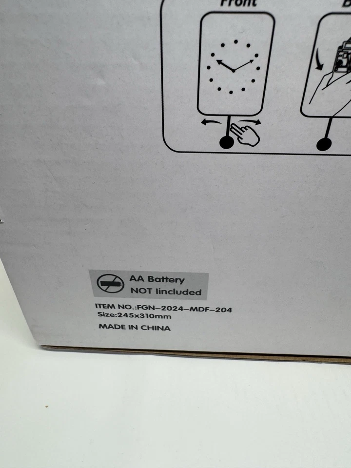 Reloj de pared péndulo cola oscilante mono selva guardería decoración habitación infantil Foto 4 de 4