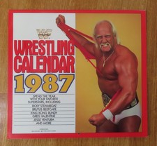 1987 Wrestling Calendar HULK HOGAN RICKY STEAMBOAT KING KONG BUNDY JESSE VENTURA