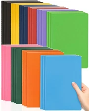 A5 Lined Notebooks Bulk 5.5 x 8.3 Inches Small Journals 30 Packs College Rule...