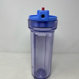 Pentair Pentek 10" Slim Line Clear/Blue Filter Housing 1/4" NPT w/PR