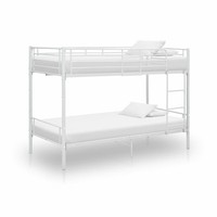Etagenbett Weiß Metall 90×200 Cm