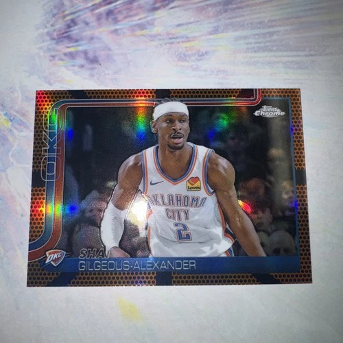 2025-26 Topps Chrome - Shai Gilgeous-Alexander #141 Orange Basketball Refractor