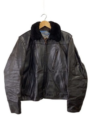 Aero Leather Brown Core/Single Riders Jacket/38/Horse Leather/Blk/// 3677