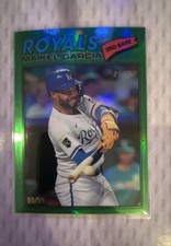 2026 Topps Heritage - Maikel Garcia #84 Chrome Green Refractor /99