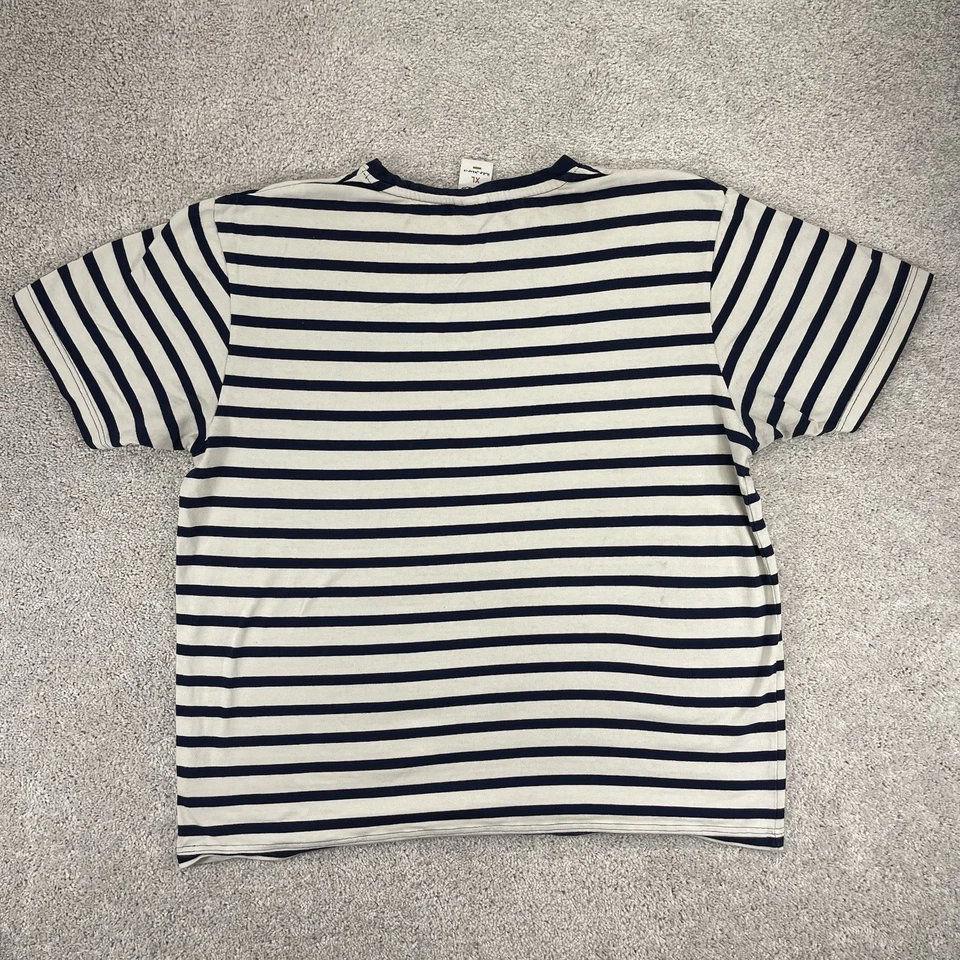 Nudie Jeans Co. Camisa Hombre Extra Grande Rayas Azules Manga Corta Y2K Foto 2 de 4