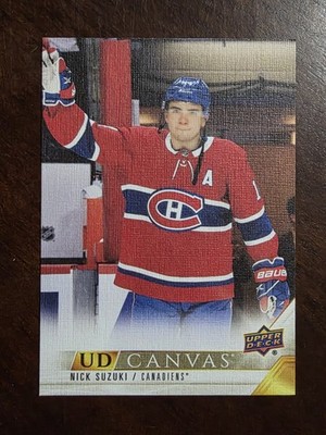 2022-23 Upper Deck Series 1 - UD Canvas Nick Suzuki #C44 Montreal Canadians