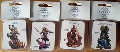 Scale 75 ZODIAC  Mini's  35mm-ARIES-LEO-SCORPIO-CAPRICORN NEW SEALED