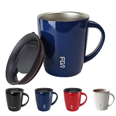 Nishida Mug With Lid, 380Ml, Vacuum Insulated, Keeps Drinks Hot Or Co_