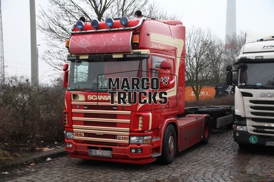 LKW Foto Scania 164L 480 Truck Polen rot Stille Kranch 3 #f4kt