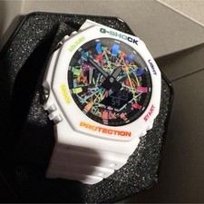 G-SHOCK S146 White Resin Analog/Digital Shock-Resistant 200m w/ Box Manual