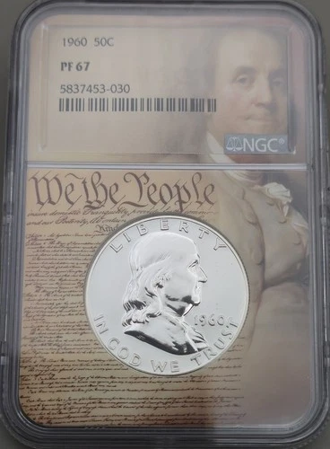 1960 Franklin Half Dollar NGC PF 67 50c We The People Holder