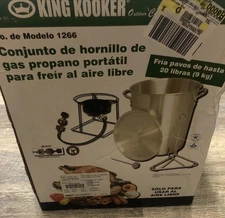 King Kooker # 1266 Portable Propane Outdoor Turkey Fryer, 29-Quart Boiling