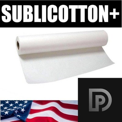SUBLICOTTON Ink jet Transfer Paper roll 44 x50  (1.12mX15mt) Go To Cotton DyeSub