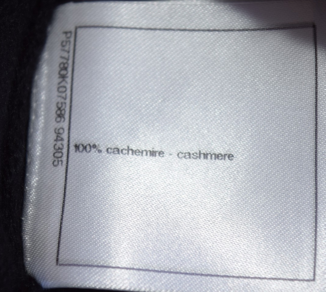 CHANEL BLACK SHORT SLEEVES CASHMERE CREW NECK DRESS SZ 44  # P43319k04446 thumbnail 18