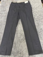 Uniqlo Pleated Wide Leg Pants Mens  Large Navy Waist 33-36 inch