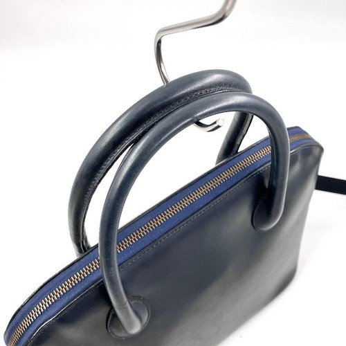 CELINE Dome Shape 2Way Handbag Leather Navy Authentic Bag Excellent Condition - Bild 4 von 10
