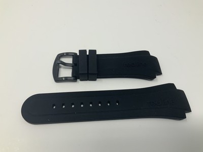 Redline  Watch Black Rubber Strap Band With Black Buckle 19mm/31mm