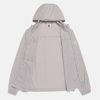 seriSEESEE WINDBREAKER JACKET Lサイズ NEW National Geographic Full-zip Hooded Windbreaker Jacket L/GREY